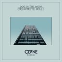 Dog In The Snow - Concrete Wall